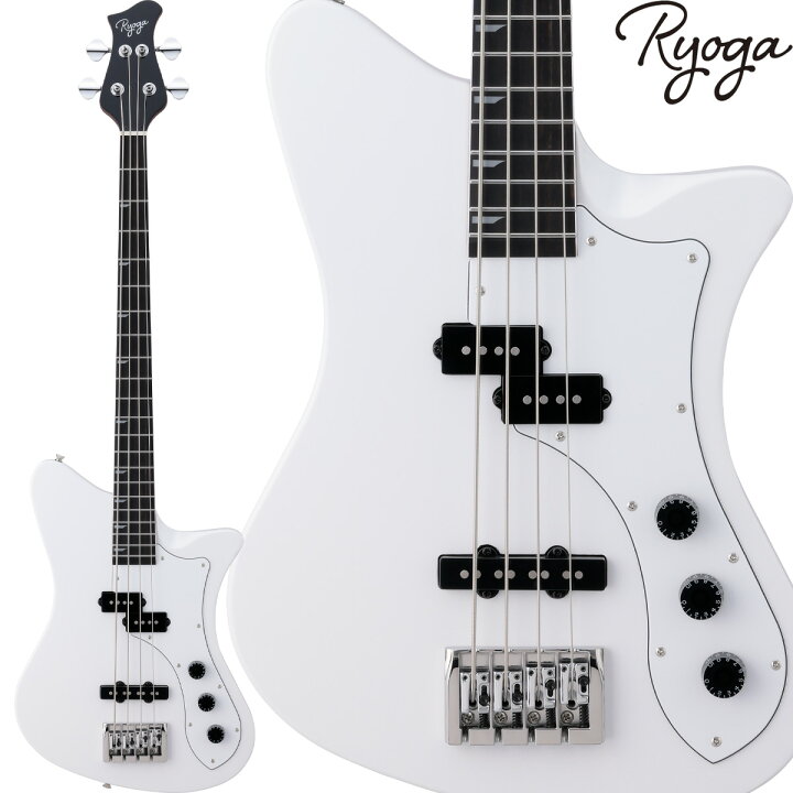 楽天市場】Ryoga SKATER-BASS White エレキベース PJタイプ ベイクド 