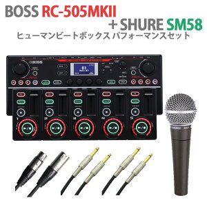 BOSS RC-505MK2 + SHURE SM58 q[}r[g{bNX ptH[}XZbg e[ugbv[p[ {X