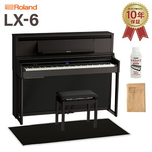 �y2/23�� 4000�~�����w�b�h�z���v���[���g�I�z Roland LX6 DRS �_�[�N���[�Y�E�b�h���d�グ �d�q�s�A�m 88���� �u���b�N�Չ��J�[�y�b�g(��)�Z�b�g ���[�����h LX-6�y�z���ݒu�����E����s�z �yLX70