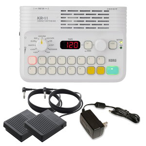KORG KR-11 + �d���A�_�v�^�[ + �y�_���X�C�b�`×2�� �Z�b�g �X�s�[�J�[���� ���Y���{�b�N�X ���Y���}�V�� �R���O KR11