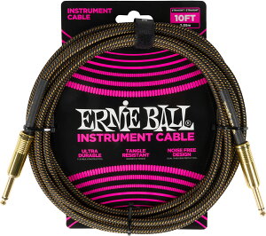 �y�}���\�����Ԓ� �G���g���[�ł����P5�{�z ERNiE BALL P06428 10ft Pay Dirt �V�[���h S/S ��3.05m �A�[�j�[�{�[�� Braided Instrument Cable