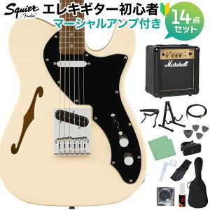 Squier by Fender Affinity Series Telecaster Thinline Olympic White GLM^[S14_Zbgy}[VAvtz VC eLX^[ XNC[ / XNCA yS҃Zbgz