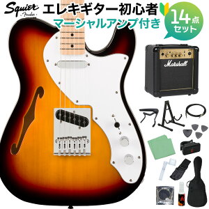 Squier by Fender Affinity Series Telecaster Thinline 3-Color Sunburst GLM^[S14_Zbgy}[VAvtz VC eLX^[ XNC[ / XNCA yS҃Zbgz
