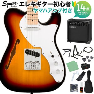 Squier by Fender Affinity Series Telecaster Thinline 3-Color Sunburst GLM^[S14_Zbg y}nAvtz VC eLX^[ XNC[ / XNCA yS҃Zbgz
