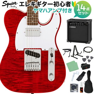 Squier by Fender Affinity Series Telecaster FMT SH Crimson Red Transparent GLM^[S14_Zbg y}nAvtz eLX^[ tCCv XNC[ / XNCA yS҃Zbgz