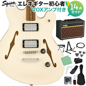 Squier by Fender Affinity Series Starcaster Deluxe Olympic White GLM^[S14_ZbgyVOXAvtz Z~ARM^[ XNC[ / XNCA yS҃Zbgz