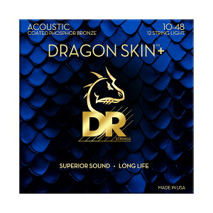DR DRAGON SKIN+ tHXt@[uY Cg 12-String 010-048 AR[XeBbNM^[ 12 fB[A[ DAP-10/12