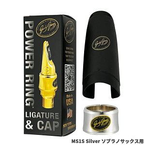 JODYJAZZ POWER RING Ligature MS1S Silver with Cap p[OK`[ Vo[ \vmTbNXp WfBWY