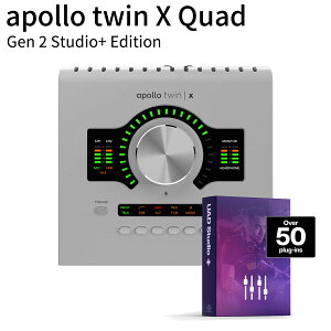 [ʌ] UNIVERSAL AUDIO Apollo Twin X QUAD Gen2 Studio+ Edition I[fBIC^[tFCX jo[TI[fBI