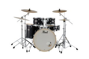 Pearl EXX725SN/C-2CS #31 Jet Black EXPORT 22�h�o�X�h���� �h�����t���Z�b�g 2�N���b�V���V���o���y���S�Ҍ����z �p�[�� �G�N�X�|�[�g