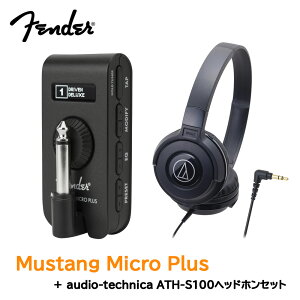 ywbhzZbgz Fender Mustang Micro Plus wbhzAv + audio-technica ATH-S100 tF_[
