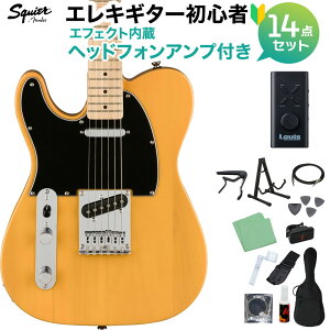 Squier by Fender Affinity Series Telecaster Left-Handed Maple Fingerboard Black Pickguard Butterscotch Blond GLM^[S14_ZbgywbhzAvtz eLX^[  teB XNC[ / X