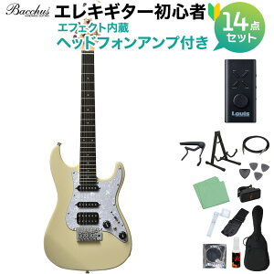 Bacchus GS-Mini OWH エレキギター初心者14点セット 【ヘッドホンアンプ付き】 ユニバースシリーズ【ダウンサイズ】 バッカス