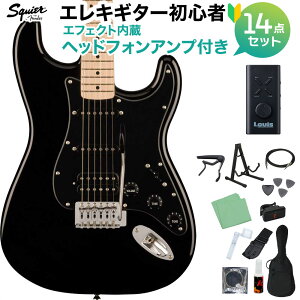 Squier by Fender SONIC STRATOCASTER HSS Black GLM^[S14_ZbgywbhzAvtz XggLX^[ ubN  XNC[ / XNCA