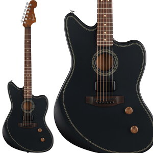 Fender Acoustasonic Standard Jazzmaster Black GARM^[ GLM^[ AR[XeBbNM^[ WY}X^[ tF_[