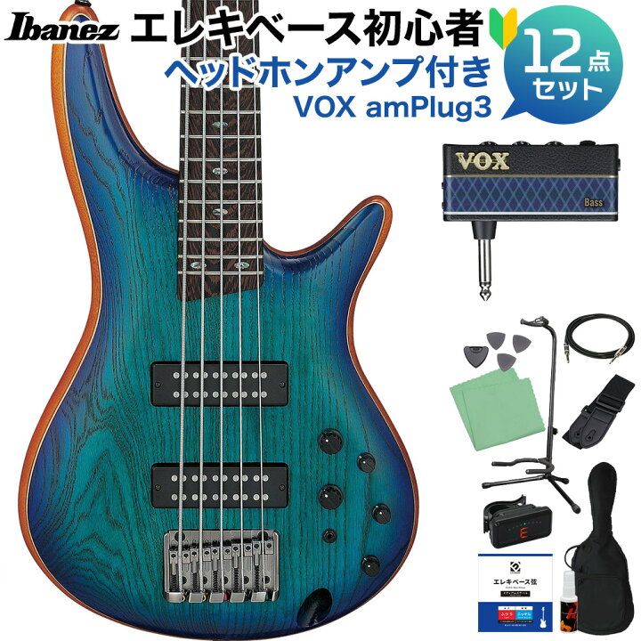 楽天市場】Ibanez SR5AH SPL 5弦ベース 初心者12点セット 【ヘッドホン 
