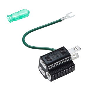 �y5����10���̓G���g���[�ł����P5�{�zSANWA SUPPLY TAP-AD8BK (�u���b�N) 3P��2P �d�� �ϊ��v���O �A�_�v�^�[ �A�[�X�t�� �T�����T�v���C