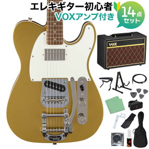 Squier by Fender Classic Vibe Custom Telecaster SH with Bigsby Aztec Gold GLM^[S14_Zbg yVOXAvtz eLX^[ XNC[ / XNCA
