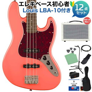Squier by Fender Classic Vibe '60s Jazz Bass Tahitian Coral x[XS12_Zbg yyňԔĂx[XAvtz WYx[X XNC[ / XNCA
