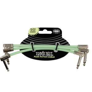 ERNiE BALL PO6475 Glow-in-Dark Flex Patch Cable 3 Pack �p�b�`�P�[�u�� 6�C���` �~�� 3�{�p�b�N �A�[�j�[�{�[��