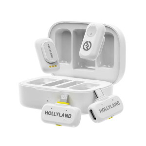 HOLLYLAND Lark A1 Combo White CX}CNZbg [M@ x2 + USB-CM@ + LightningM@ + [dP[X]@s}CN zCg z[[h