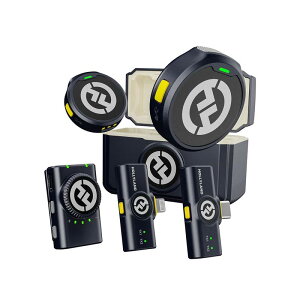 HOLLYLAND Lark M2 Combo Version Shine Charcoal CX}CNZbg [M@ x2 + JŎM@ + LightningM@ + USB-CM@ + [dP[X]@s}CN VC`R[ z[[h