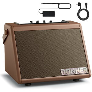 【国内正規品】 Donner DDA-20 Brown 電子ドラム用 アンプ スピーカー 20W 軽量 コンパクト 自宅練習 Bluetooth搭載 ドナー