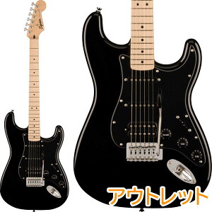 Squier by Fender SONIC STRATOCASTER HSS Maple Fingerboard Black Pickguard Black XggLX^[ XNC[ / XNCA yAEgbgz