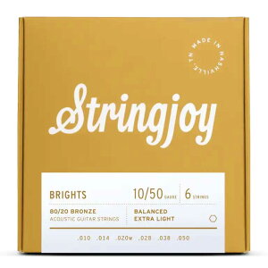Stringjoy SJ-BB1050 80/20�u�����Y 010-050 �A�R�[�X�e�B�b�N�M�^�[�� �u���C�c�V���[�Y �X�g�����O�W���C