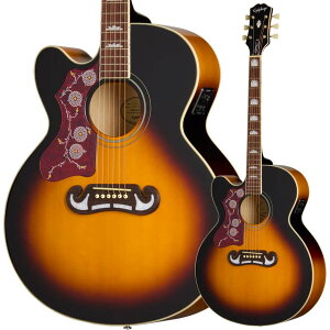 Epiphone J-200 Studio EC Left-Handed Vintage Sunburst �A�R�[�X�e�B�b�N�M�^�[ �G���A�R ���B���e�[�W�T���o�[�X�g ���t�g�n���h ���t�e�B �������p �G�s�t�H�� EASJ2CVSNH1L
