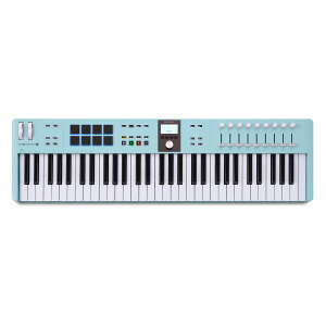 [���ʌ���] ARTURIA KEYLAB ESSENTIAL 61 MK3 (Aquamarine) 61���� MIDI�L�[�{�[�h �R���g���[���[ USB �A�[�g���A �A�N�A�}����