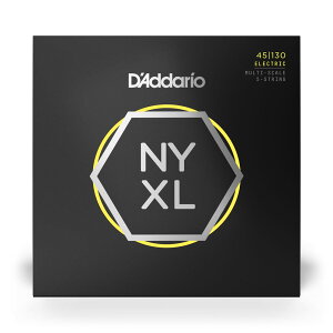 D'Addario NYXL45130MS 45-130 ���M�����[���C�g �}���`�X�P�[�� �G���L�x�[�X�� 5���t�@���h�t���b�g�x�[�X�p �_�_���I
