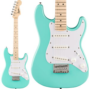 Squier by Fender Mini Stratocaster Maple Fingerboard White Pickguard Sea Foam Green �G���L�M�^�[ �X�g���g�L���X�^�[ �~�j�M�^�[ �X�N���C���[ / �X�N���C�A