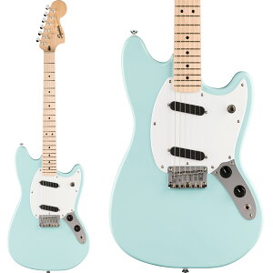 Squier by Fender Sonic Mustang Maple Fingerboard White Pickguard Daphne Blue �G���L�M�^�[ ���X�^���O �V���[�g�X�P�[�� �X�N���C���[ / �X�N���C�A �\�j�b�N