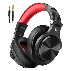 OneOdio A70 Black Red �L���Ή� Bluetooth�w�b�h�z�� ���y�ӏ�/�y����K/���j�^�j���O �I�[�o�[�C���[�w�b�h�z�� �����I�[�f�B�I
