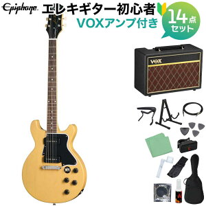 Epiphone Les Paul Special Double Cut TV Yellow �G���L�M�^�[���S��14�_�Z�b�g �yVOX�A���v�t���z �G���L�M�^�[ ���X�|�[���X�y�V���� �G�s�t�H��