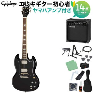Epiphone SG Standard Ebony �G���L�M�^�[���S��14�_�Z�b�g �y���}�n�A���v�t���z �G���L�M�^�[ SG�X�^���_�[�h �G�s�t�H��