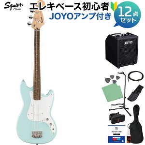 Squier by Fender Sonic Bronco Bass Laurel Fingerboard White Pickguard Daphne Blue �x�[�X���S��12�_�Z�b�g �y���@�\�A���v�t�z �V���[�g�X�P�[�� �X�N���C���[ / �X�N���C�A �\�j�b�N