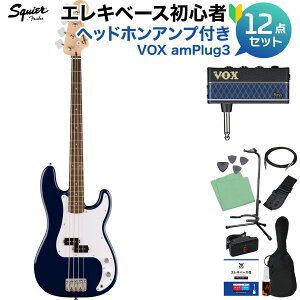 Squier by Fender Sonic Precision Bass Laurel Fingerboard White Pickguard Midnight Blue �x�[�X���S��12�_�Z�b�g �y�w�b�h�z���A���v�t�z �v���V�W�����x�[�X �v���x �X�N���C���[ / �X�N���C�A �\�j�b�N