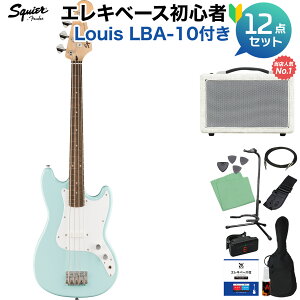 Squier by Fender Sonic Bronco Bass Laurel Fingerboard White Pickguard Daphne Blue �x�[�X���S��12�_�Z�b�g �y�����y��ň�Ԕ���Ă�x�[�X�A���v�t�z �V���[�g�X�P�[�� �X�N���C���[ / �X�N���C�A �\�j�b�N