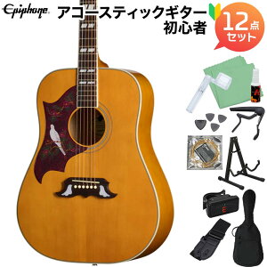 Epiphone Dove Studio Left-Handed Natural �A�R�[�X�e�B�b�N�M�^�[���S��12�_�Z�b�g �G���A�R �i�`������ ���t�g�n���h ���t�e�B �������p �G�s�t�H�� EASDVANNH1L