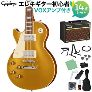 Epiphone Les Paul Standard 50s Left-Handed Goldtop �G���L�M�^�[���S��14�_�Z�b�g �yVOX�A���v�t���z ���X�|�[���X�^���_�[�h ���t�g�n���h ���t�e�B �������p �G�s�t�H�� EIGLP5GTNHRL