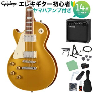 Epiphone Les Paul Standard 50s Left-Handed Goldtop �G���L�M�^�[���S��14�_�Z�b�g �y���}�n�A���v�t���z ���X�|�[���X�^���_�[�h ���t�g�n���h ���t�e�B �������p �G�s�t�H�� EIGLP5GTNHRL