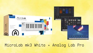 ARTURIA MicroLab mk3 (�z���C�g) + Analog Lab Pro BUNDLE MIDI�L�[�{�[�h�R���g���[���[ �A�[�g���A