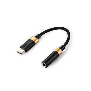 ELECOM MPA-C35DSBK USB Type-C(TM) ��3.5mm�ϊ��P�[�u�� �n�C���]�Ή������ϊ��P�[�u�� DAC���� �G���R��