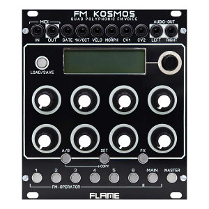 �y�G���g���[�ōő�10���|�C���g������zFLAME Kosmos FM VCO ���[�����b�N���W�����[�V���Z�T�C�U�[ �t���[�� Quad polyphonic FM synthesizer