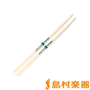 Promark TXR5BW XeBbN Hickory 5B "The Natural" Wood Tip Drumstick v}[N