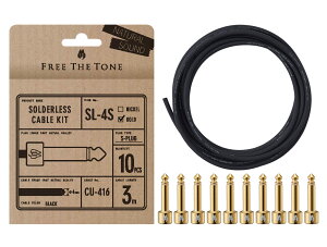 �y�}���\�����Ԓ� �G���g���[�ł����P5�{�z FREE THE TONE SL-4S-GD-10K Gold �\���_�[���X�v���O�L�b�g CU-416�p S�v���O 3m �t���[�U�g�[��