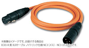 CANARE EC03-B �� XLR�P�[�u�� �m�C�g���b�N�d�l NC3(���X) - NC3(�I�X) 3m �J�i��
