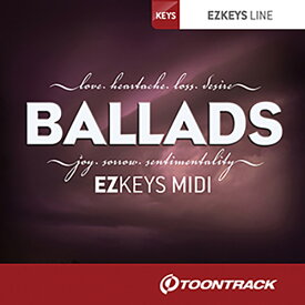 TOONTRACK KEYS MIDI - BALLADS トゥーントラック [メール納品 代引き不可]